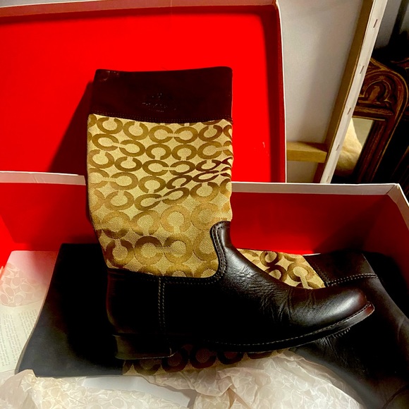Coach Chrissi Monogram Boots - Picture 2 of 3